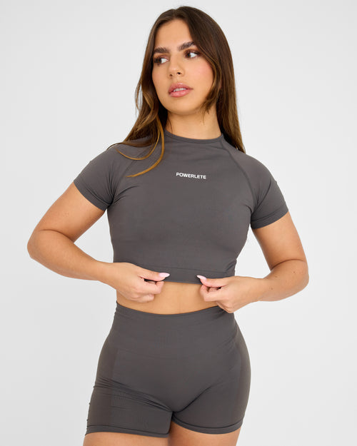 Evolve Crop Top SS senza cuciture