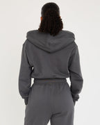 Sudadera con cremallera Core Classic Cropped