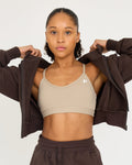 Sudadera con cremallera Core Classic Cropped