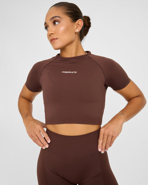 Evolve Crop Top SS senza cuciture