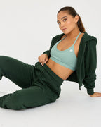 Sudadera con cremallera Core Classic Cropped
