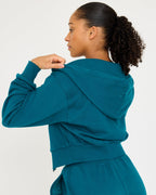 Sudadera con cremallera Core Classic Cropped